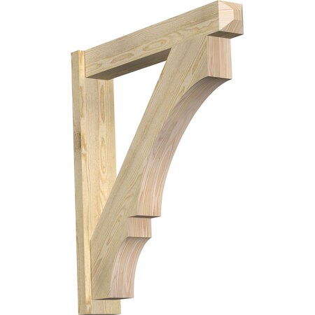 Ekena Millwork Balboa Craftsman Rough Sawn Outlooker, Douglas Fir, 6"W x 34"D x 38"H OUT06X34X38BOA04RDF